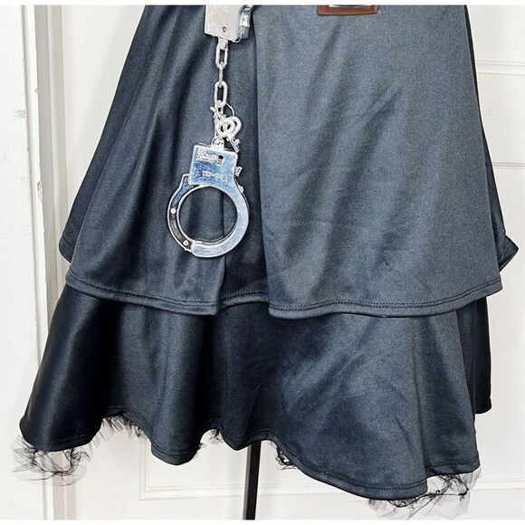 Dreamgirl Cutie Cop Halloween Costume 3 Piece Nwt Police Officer Size large Juni - Picture 3 of 5